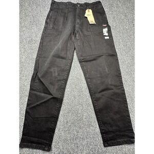 Levis Jeans Womens 32x29 Black High Waisted‎ Taper Relaxed Fit Waterless New